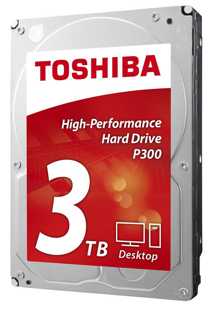 Toshiba - HDWD130UZSVA - P300 3.5" Internal Hard Drive Sata 6gb/s - 3tb, 7200rpm