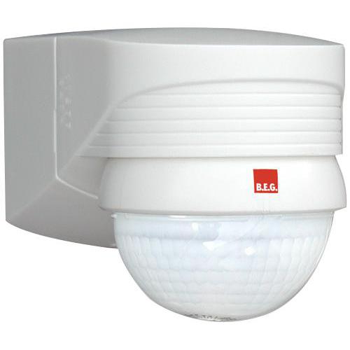 B.e.g. - 91008 - 16m External Pir Detector, White, 2000w, 280° Beam Angle, Ip44