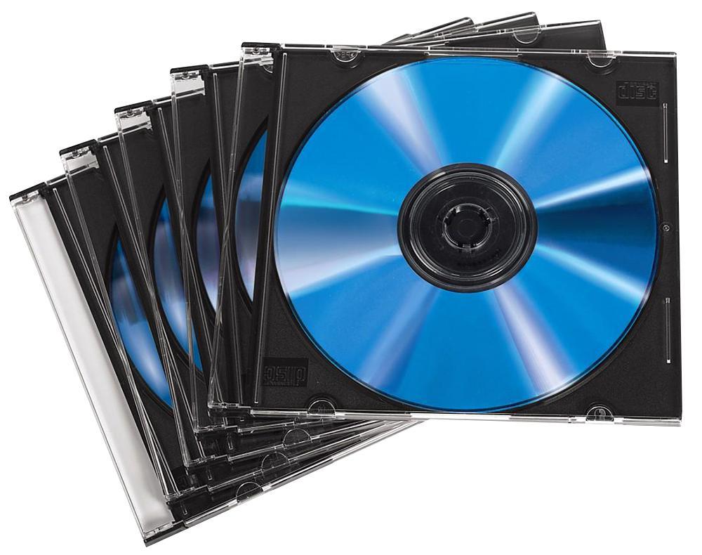 Hama - 00051270 - Slim Cd Jewel Cases, 100 Pack, Black