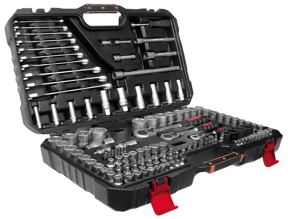 Hilka Tools Professional Chrome 120 Piece Socket & Spanner Set 1/2" / 3/8 & 1/4"