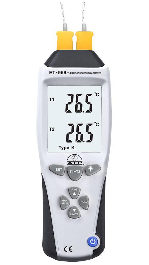 Atp Instrumentation - ET-959 - Thermometer, Dual K And J Input