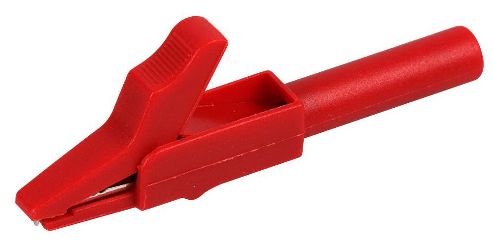 Tenma - 76-1205 - Crocodile Clip, Insulated, 4mm Skt, Red