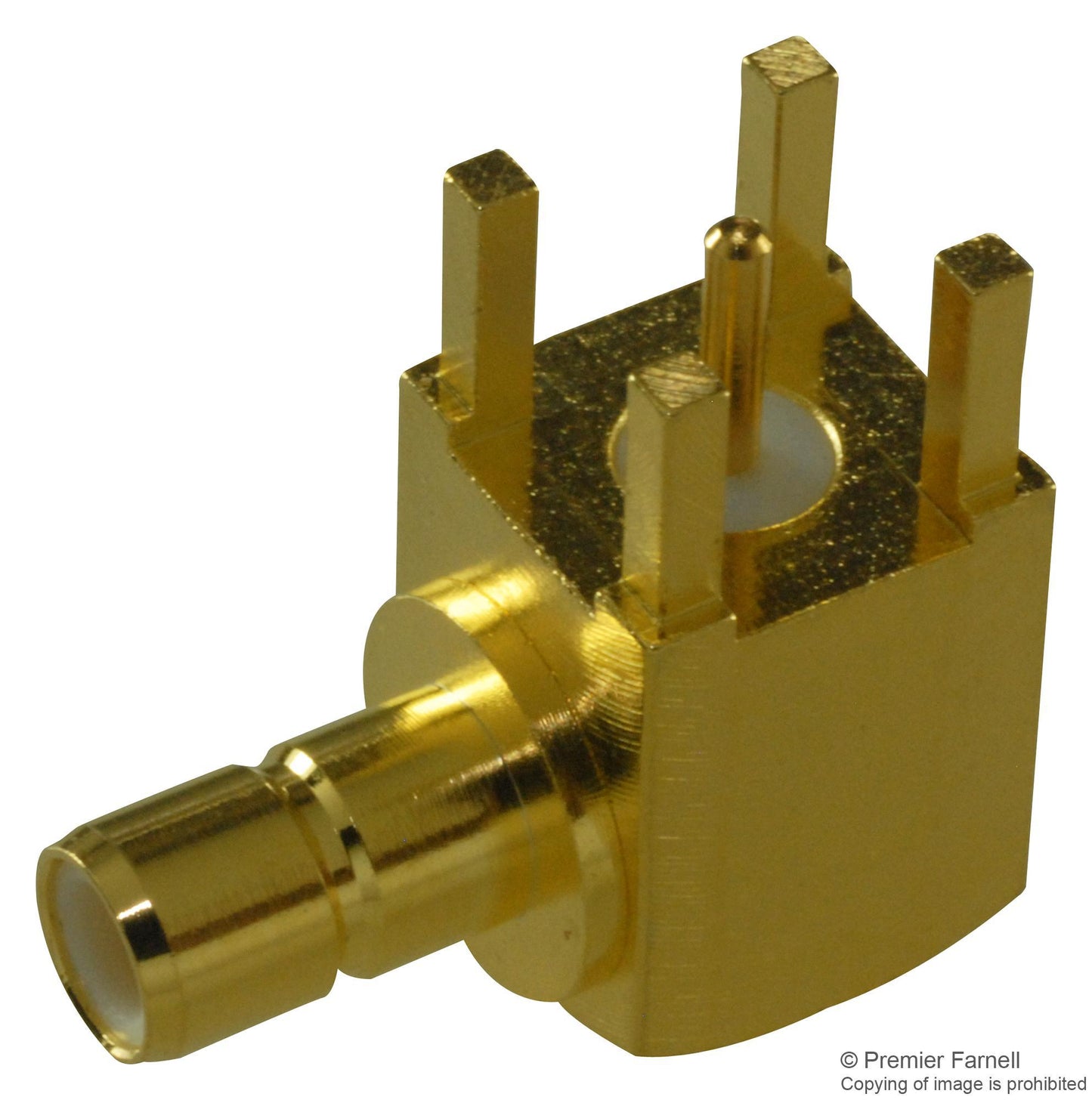 Amphenol - SMB1252B1-3GT30G-50 - Rf Coaxial, Smb, Right Angle Jack, 50ohm