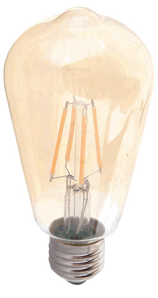 4361 - Lamp Led 4w Filament Amber 2200k E27
