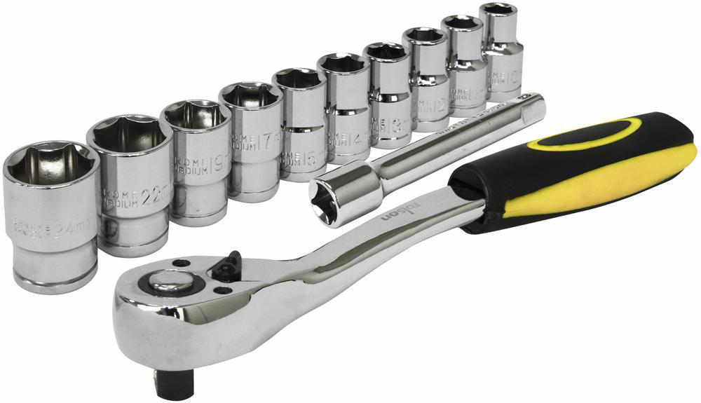 Rolson Tools - 38653 - 1/2" Socket Set 10pc
