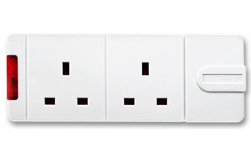 Masterplug - TN - Trailing Socket 13a 2g + Neon