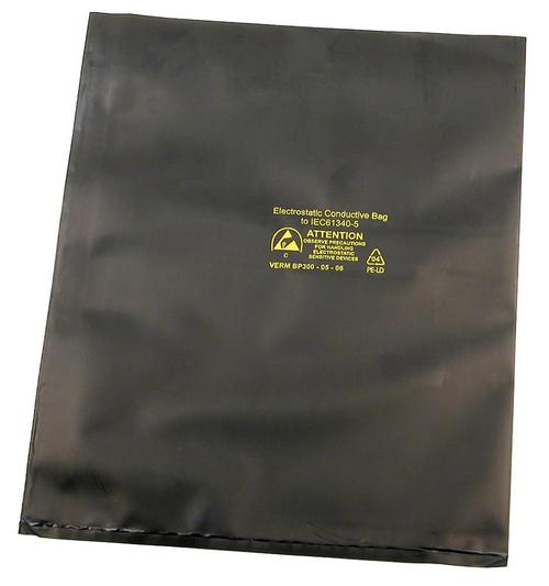 Vermason - 203620 - Black Conductive Heat Seal Esd-safe Bag, 255x305mm, X100