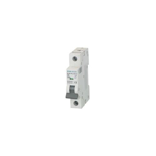 10kA MCB SINGLE POLE TYPE C CURVE 50A , PRO ELEC , AUB7 1P C50A