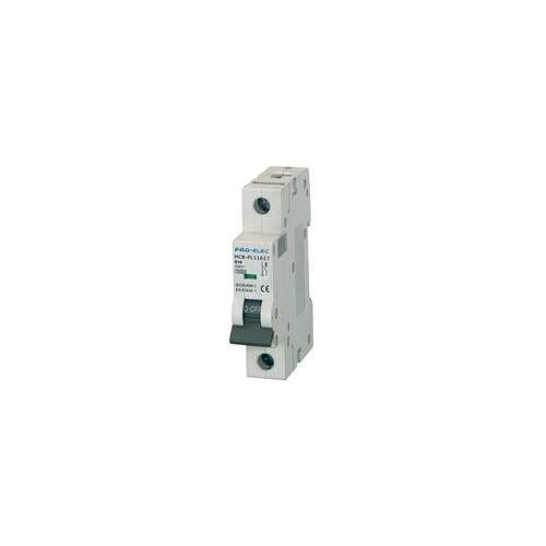 10kA MCB SINGLE POLE TYPE D CURVE 16A , PRO ELEC , AUB7 1P D16A
