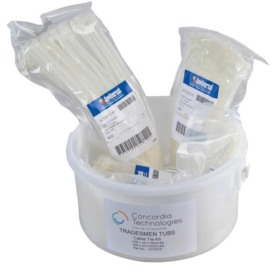 400-Piece Nylon Cable Tie Kit, Natural - PRO POWER