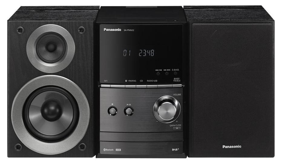 Bluetooth CD Micro System DAB Wi-Fi, Black - PANASONIC