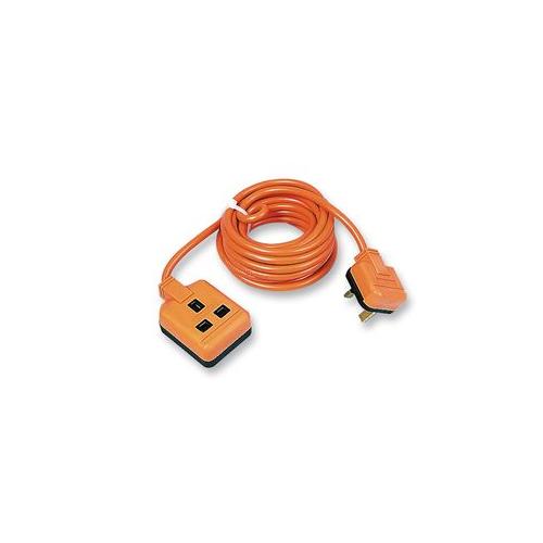 1 GANG HEAVY DUTY EXTENSION LEAD ORANGE 5M , PERMAPLUG , EXS13/15 ORANGE