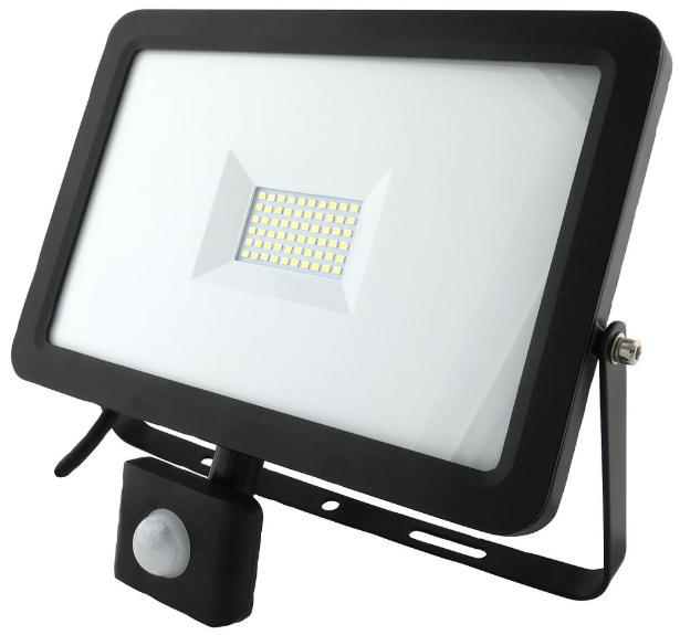 50W LED Floodlight with PIR - PRO ELEC