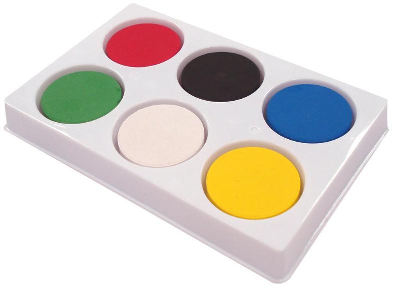 6 Well Paint Palette with Paint Blocks - MAJOR BRUSHES