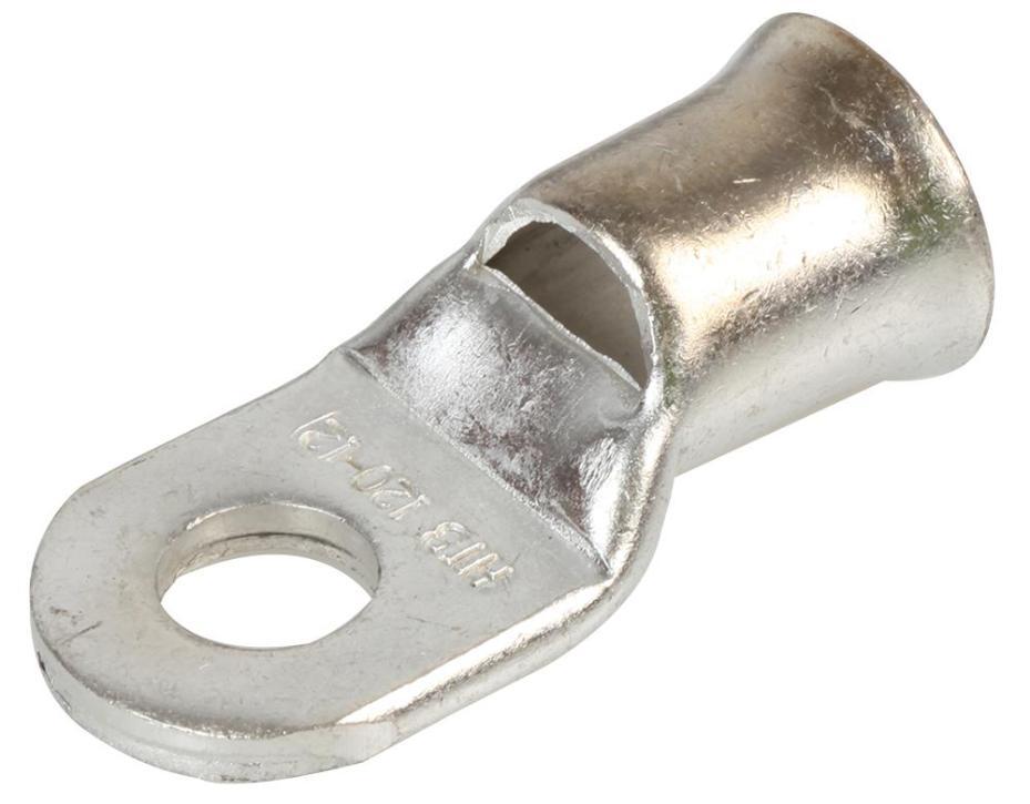120mm² Copper Terminal Lug, M12, Pack of 5 - CONCORDIA TECHNOLOGIES