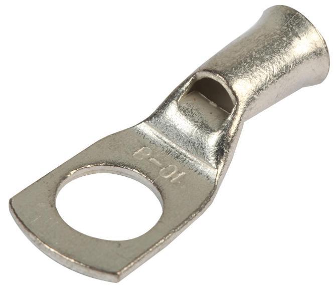 10.0mm² Copper Terminal Lug, M5, Pack of 50 - CONCORDIA TECHNOLOGIES