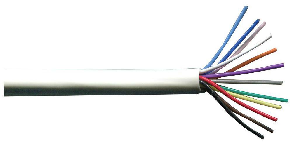 12-Core Alarm Cable, 0.22m², White - PRO POWER