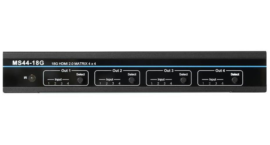 4x4 4K UHD HDMI Matrix Switch with Audio De-Embedding - SY ELECTRONICS
