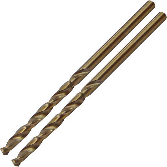 3.2 x 65mm Cobalt Ground Jobber Drill Bit - 2 Pack - TOOLPAK