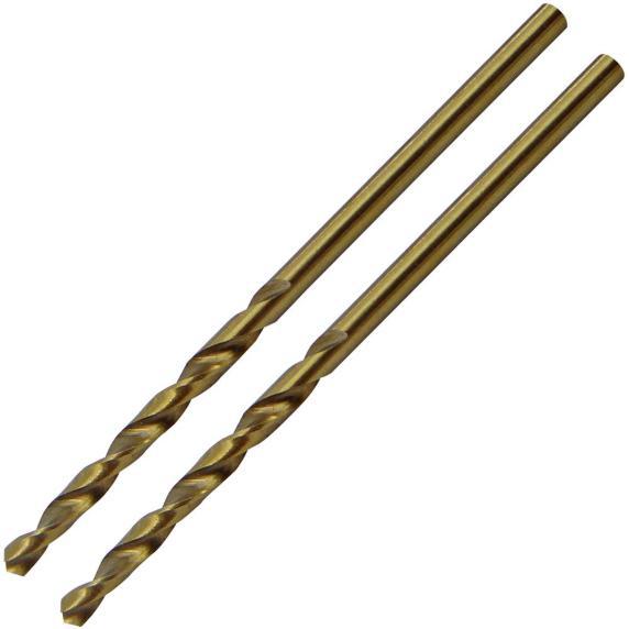 2.5 x 57mm Cobalt Ground Jobber Drill Bit - 2 Pack - TOOLPAK