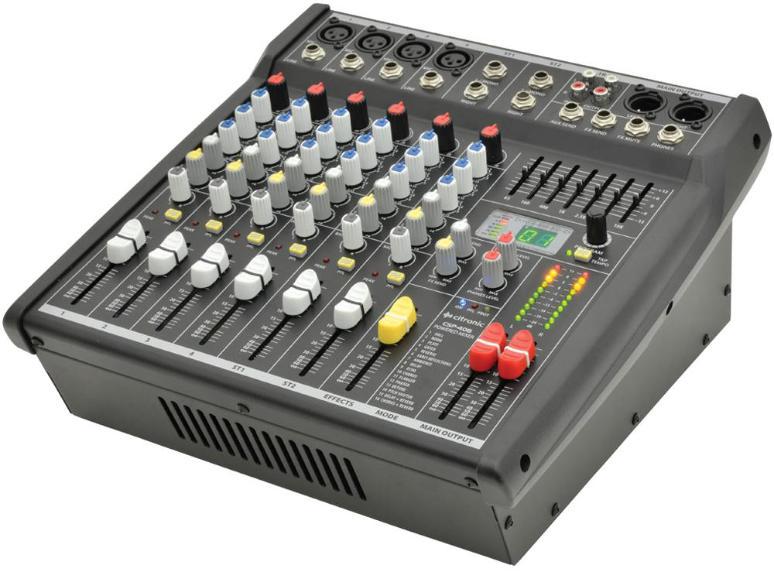 400W 4 Channel Powered Mixer - CITRONIC