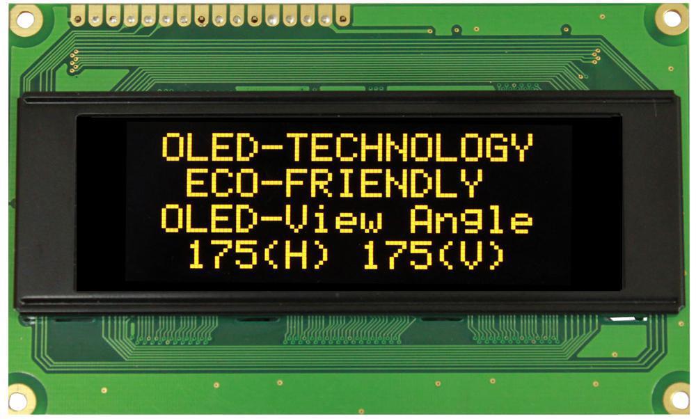 OLED Display Module, 20x4, Yellow - WINSTAR