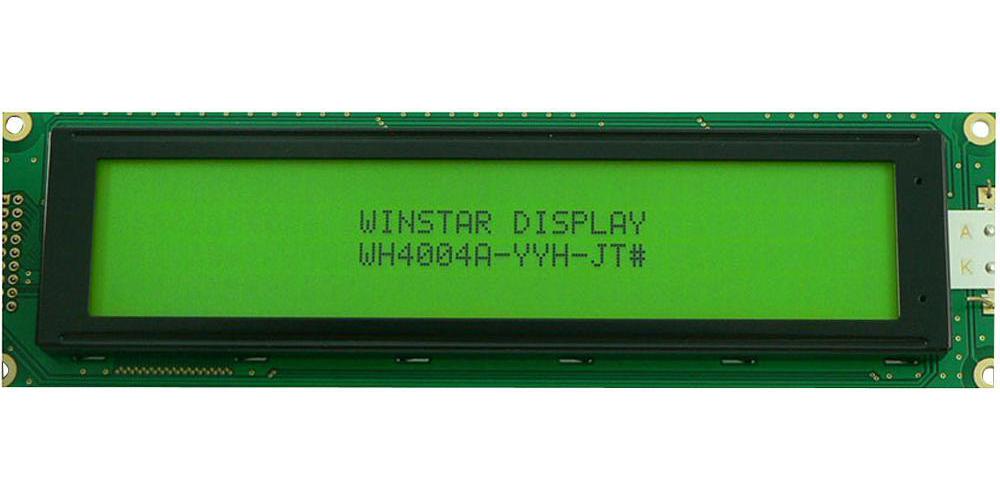 LCD Display Module, 40x4, Blue / White - WINSTAR