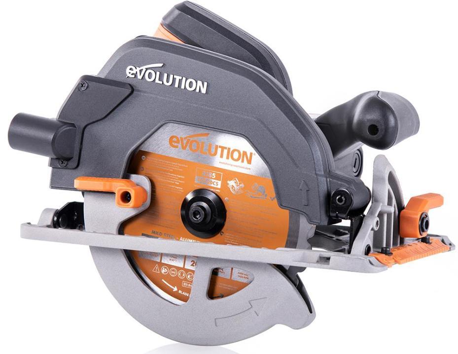 1600W 185mm TCT Multi-Material Cutting Circular Saw 230V - EVOLUTION