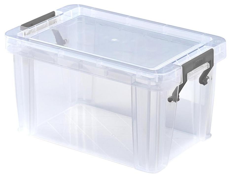 1.7L Clear Allstore Storage Box - 130mm x 110mm x 200mm - WHITEFURZE