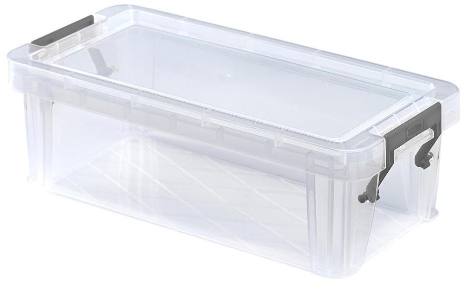 1.3L Clear Allstore Storage Box - 110mm x 80mm x 230mm - WHITEFURZE
