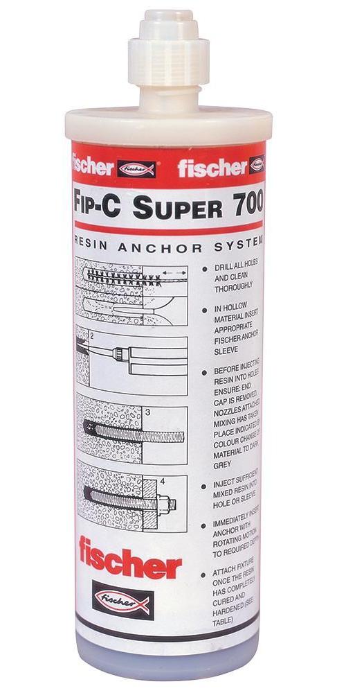 FIP C 700 Polyester Resin, 400ml - FISCHER FIXINGS