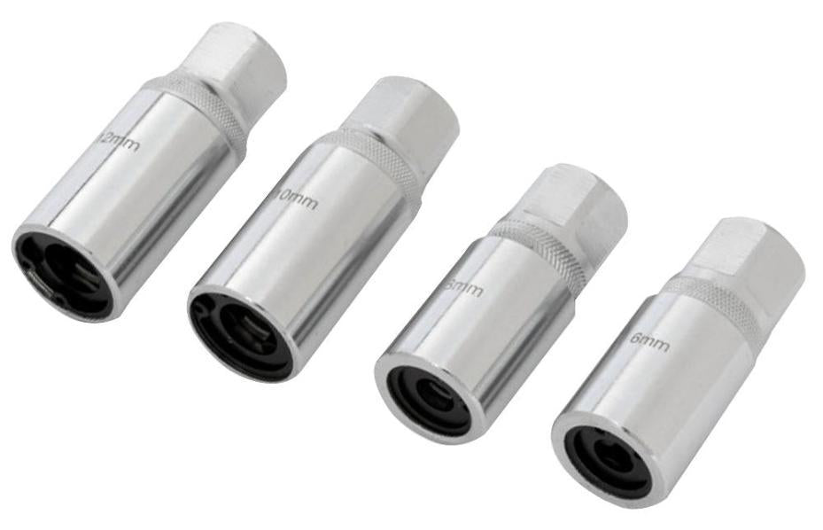 1/2" Stud Extractors (6mm-12mm), 4 Piece - BLUESPOT