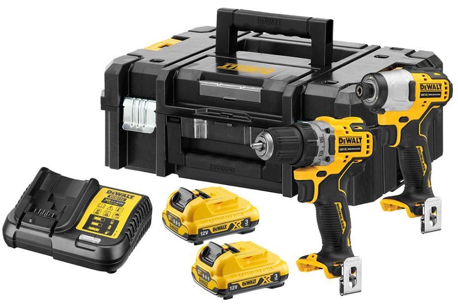 12V 2x 2Ah XR Li-Ion Cordless Drill Driver & Impact Driver Kit - DEWALT