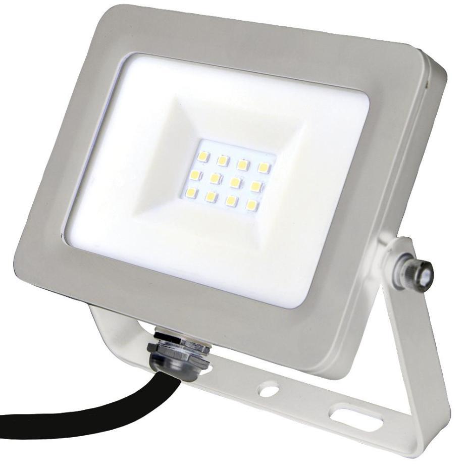 10W Slim LED Floodlight, 800 Lumens, 6000K - PRO ELEC