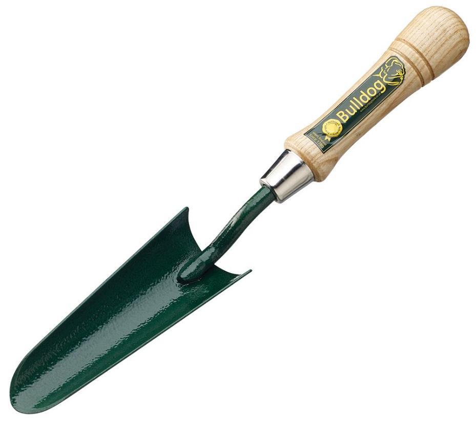 6" Transplanting Trowel with Hardwood Handle - BULLDOG TOOLS