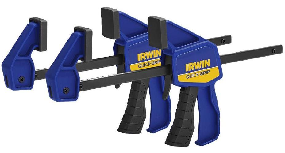 150mm (6") Light Duty Mini One-Handed Bar Clamps, 2 Pack - IRWIN QUICK-GRIP