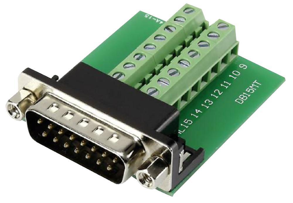 15-Pin D-Sub Plug Terminal Block Connector, 16-Way - CLEVER LITTLE BOX