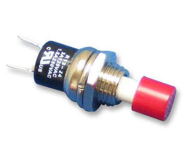 Miniature Push Button Switch, Momentary, SPST-NO, 7.2mm - R13-24AL-05-BR