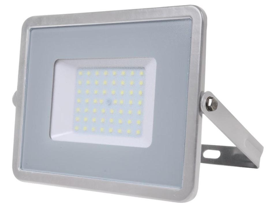 50W High Lumen LED Floodlight, 6000lm, 4000K, Grey, IP65 - VT-56 764