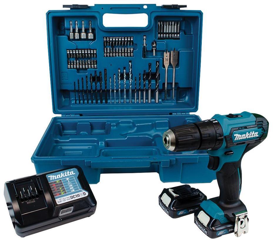 12Vmax CXT Li-Ion Brushless Cordless Combi Drill & 74 Piece Accessory set - HP333DWAX1
