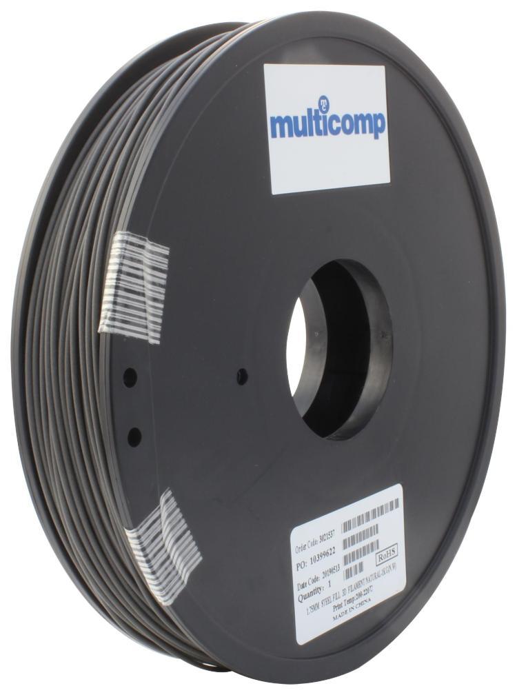1.75mm Steel Effect PLA Filament for 3D Printer, 1kg - MC011482