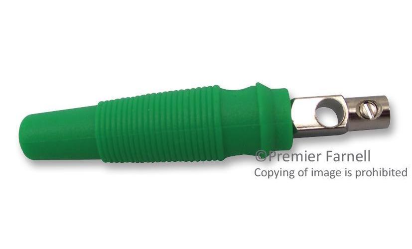 4mm Plug, Green, 24A - 25.412.4