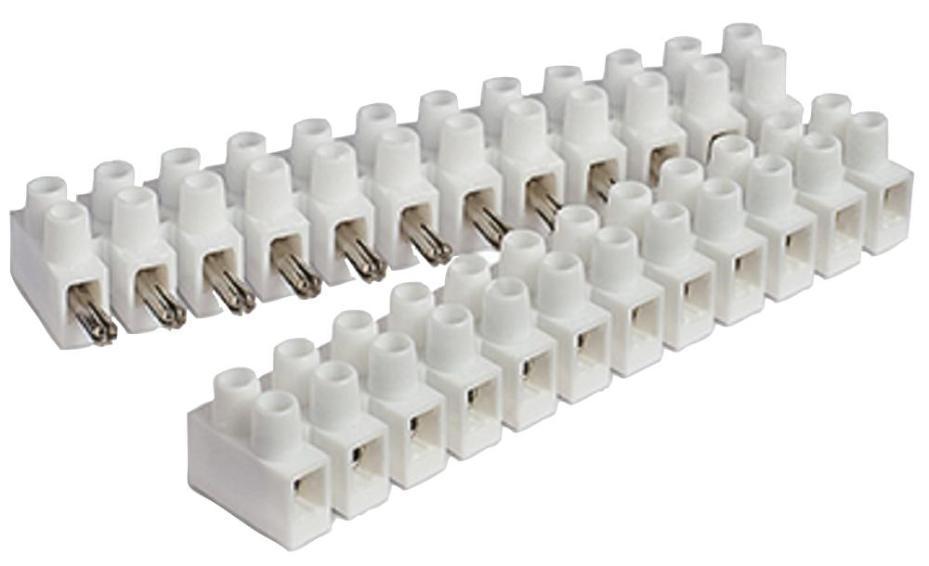 12-Pole Plug & Socket Terminal Block, 450VAC, 45A, 12mm Pitch, Polyamide PA6.6 - HY434/12 FVSP