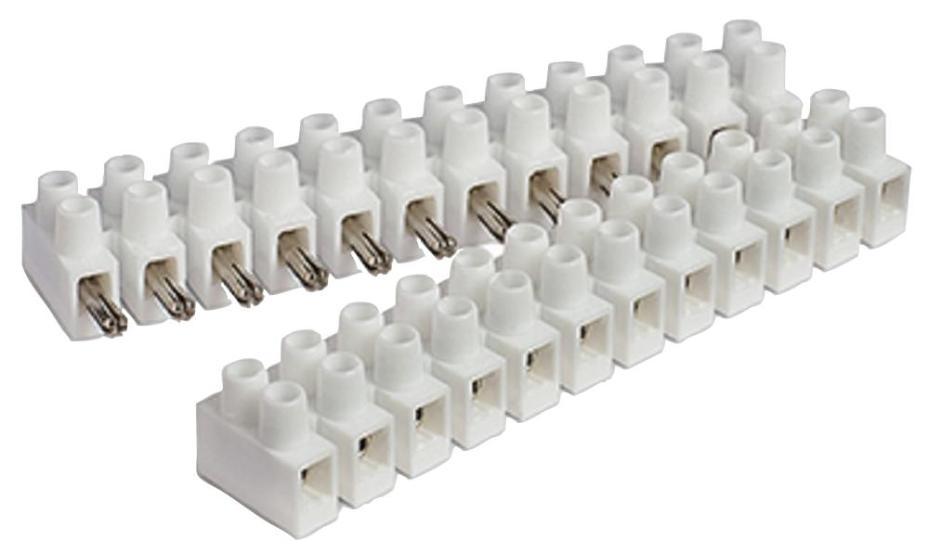 12-Pole Plug & Socket Terminal Block, 450VAC, 24A, 8mm Pitch, Polypropylene - HY431/12 PLPSP