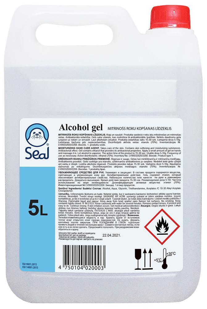 Alcohol Based Hand Sanitiser Gel, 5L - 5L ALC SANITISER