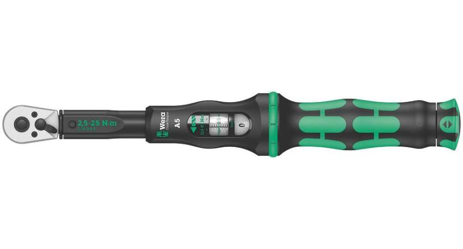 1/4" Click-Torque Torque Wrench with Reversible Ratchet, 2.5Nm - 25Nm - 05075604001