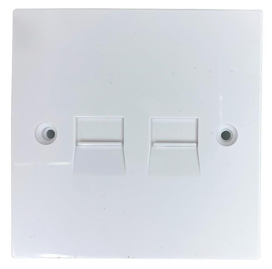 4/3A Double Secondary Flush Mounting IDC Telephone Wall Socket - H009HYC