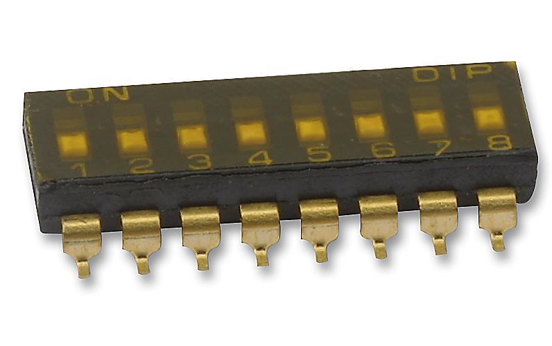 SMD End Stackable DIP Slide Switch, 8 Way - MCEMR-08-T