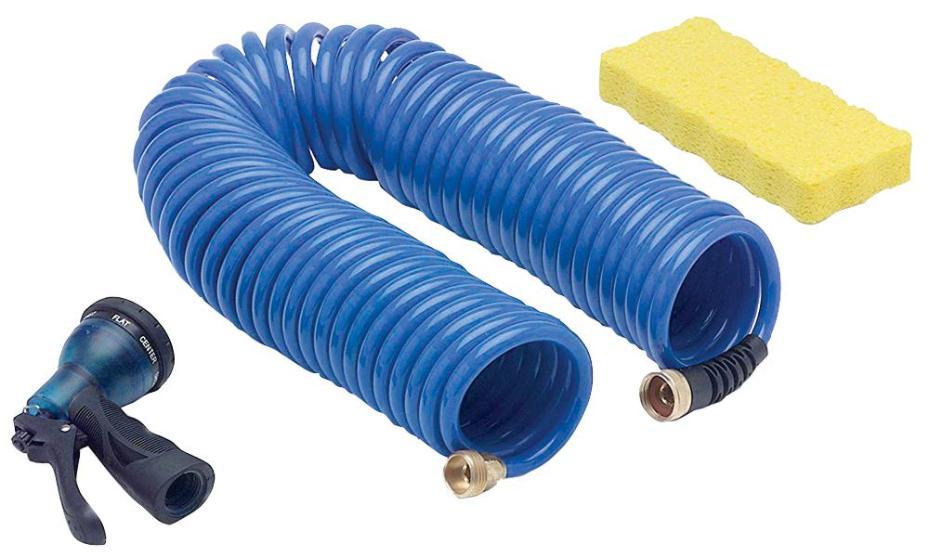 15m Self-Coiling Garden Hose Pipe, Blue - 580-HS5004U