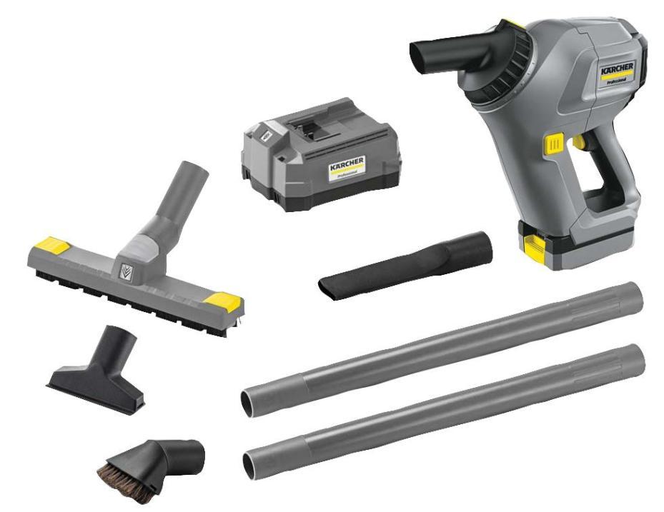 0.9L 18V 2.5Ah Li-Ion Cordless Hand Held Vacuum Cleaner - HV 1/1 FS